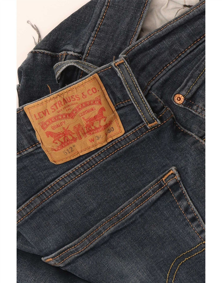 Levi's Herren 512 Slim Tapered Jeans W34 L30 Marineblau