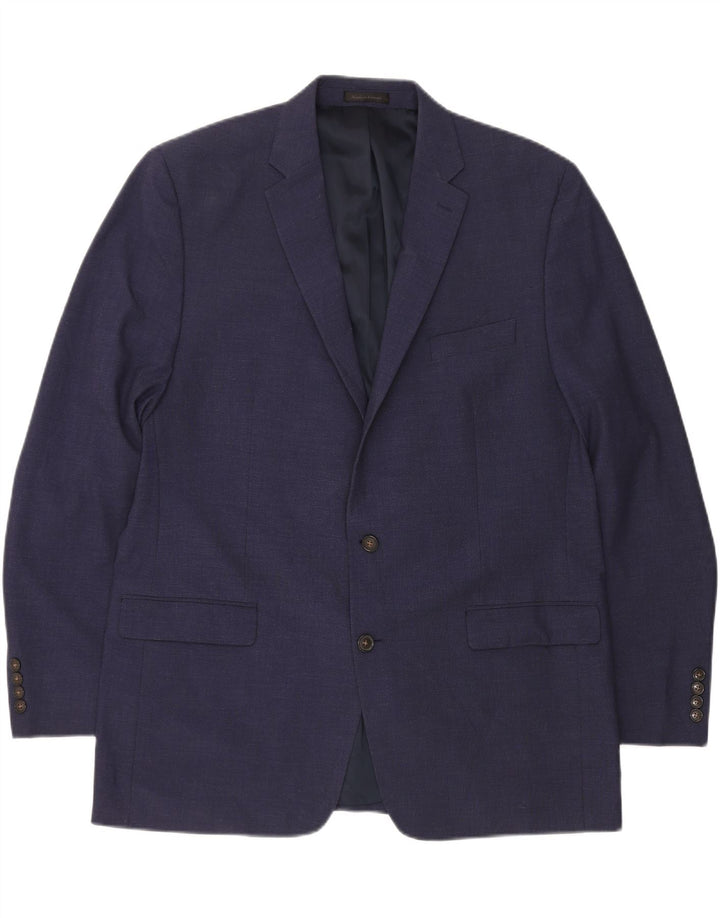 CHAPS Herren-Blazer mit 2 Knöpfen, UK 46 3XL, Marineblau, Polyester
