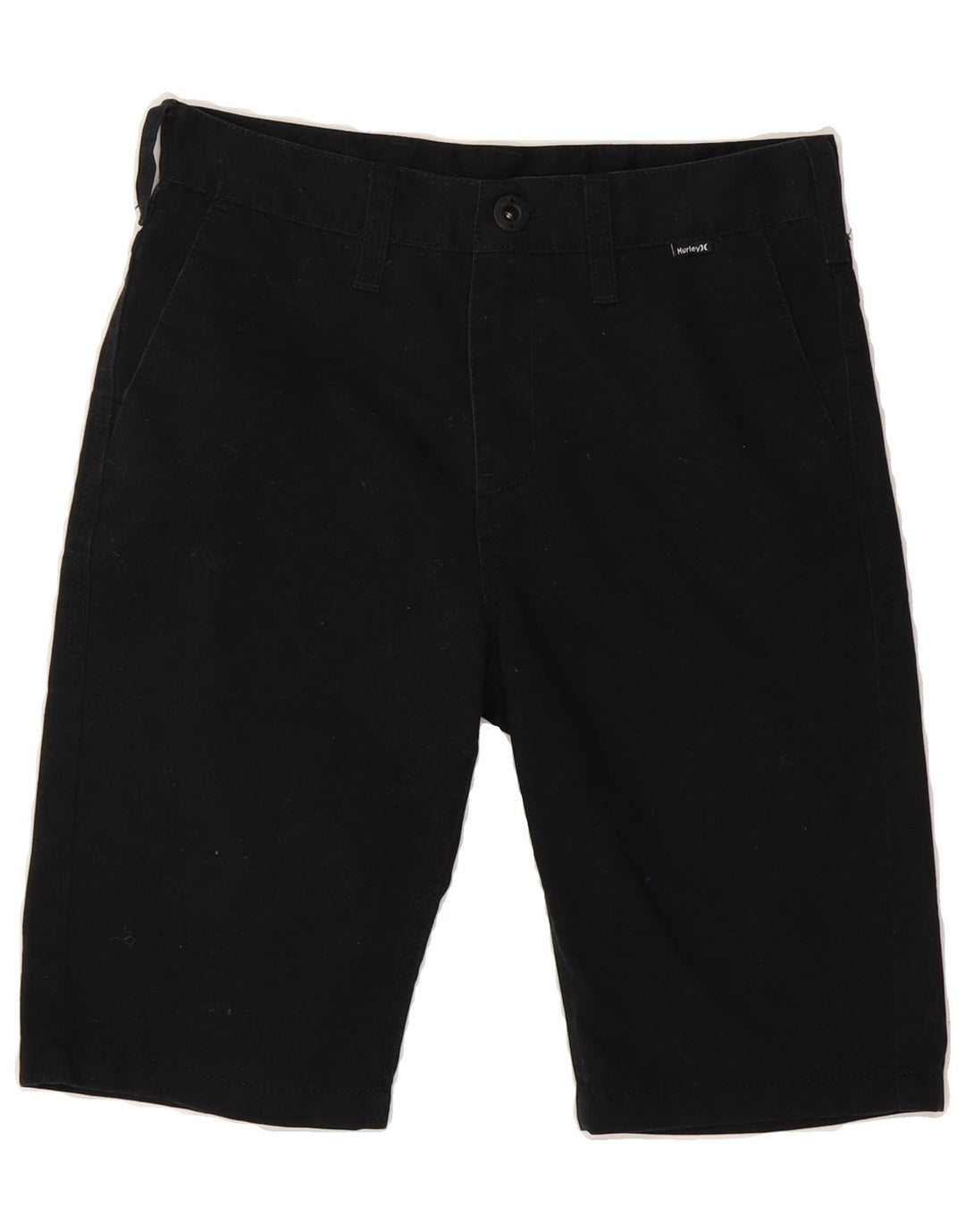 HURLEY Boys Chino Shorts 13-14 Years W26 Black Vintage Hurley and Second-Hand Hurley from Messina Hembry 