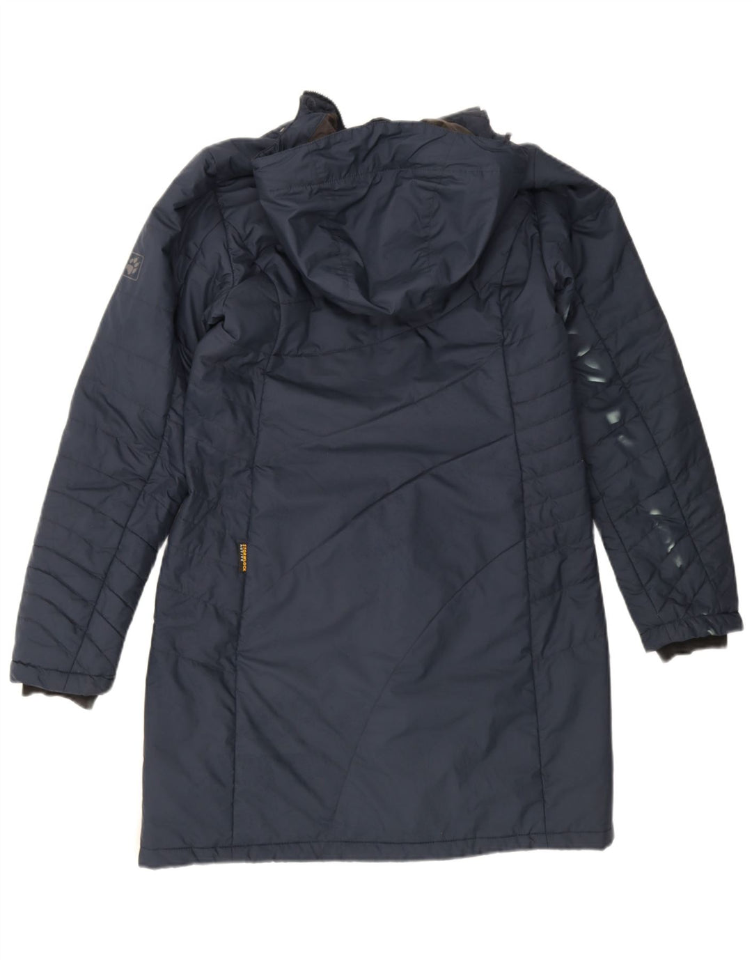 Jack Wolfskin Herren-Mantel mit Kapuze, gepolstert, UK 12/14, mittelmarineblau, Polyester
