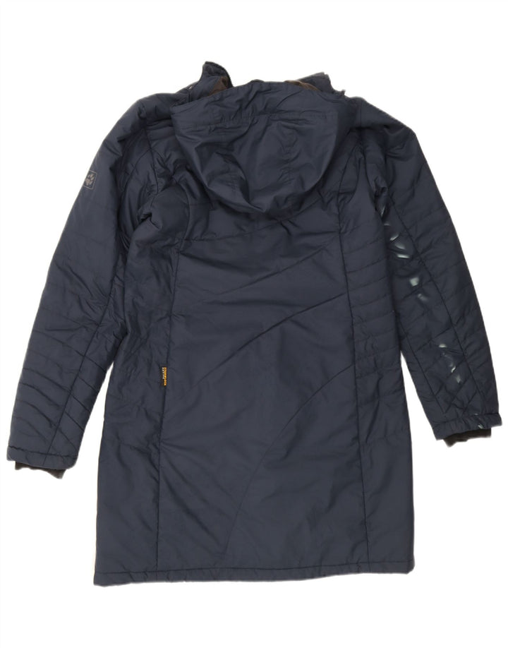Jack Wolfskin Herren-Mantel mit Kapuze, gepolstert, UK 12/14, mittelmarineblau, Polyester