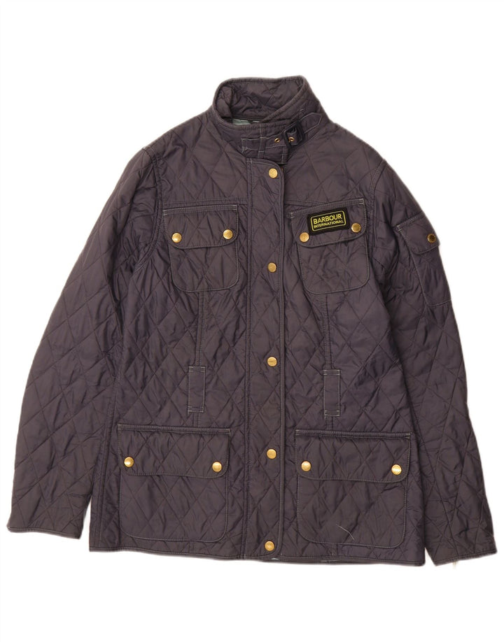 Barbour Damen Steppjacke UK 12 Medium Navy Blue Polyamid