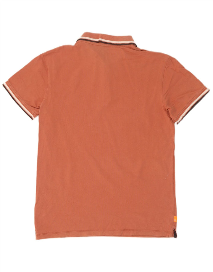 Timberland Herren Slim Fit Poloshirt Mittelbraun gestreift aus Baumwolle