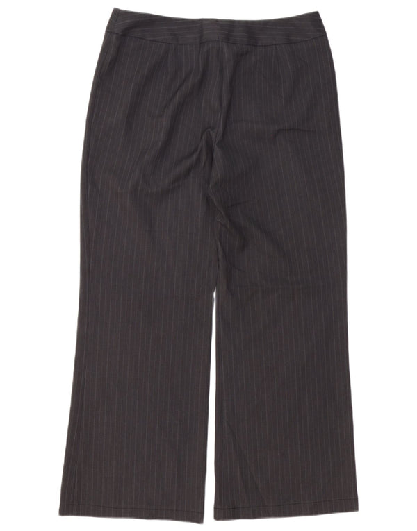 Marks & Spencer Damen Chinohose UK 12 Medium W30 L28 Schwarzer Nadelstreifen