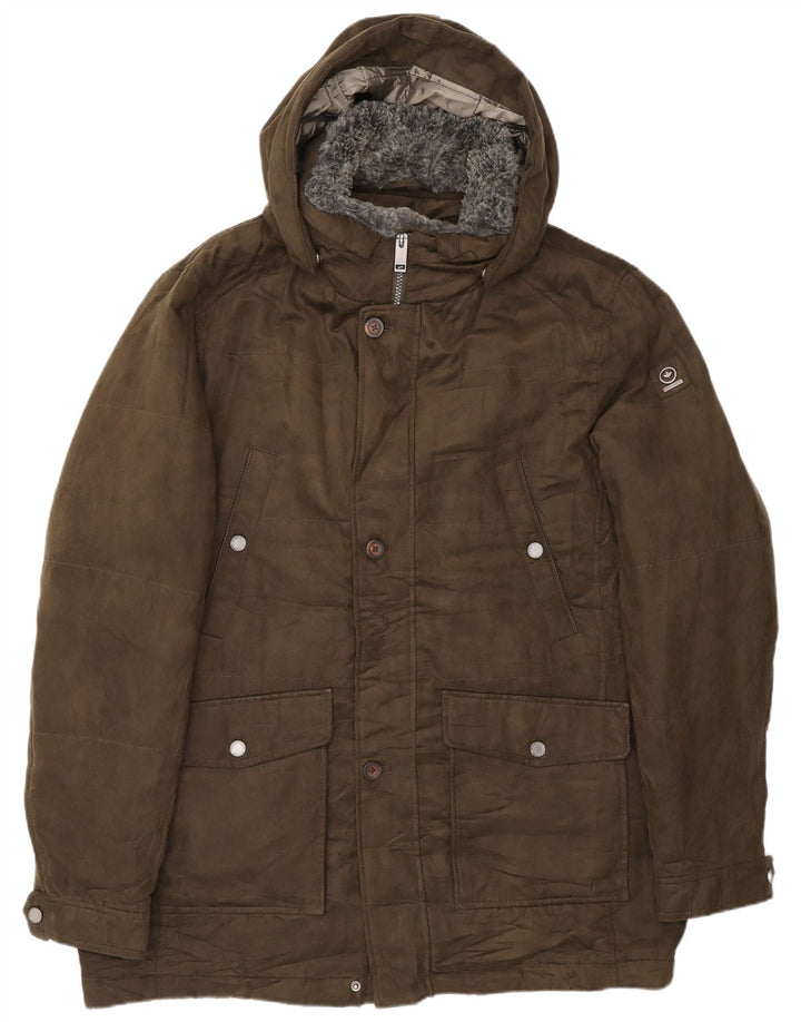 Redpoint Herren-Parka mit Kapuze, UK 46 3XL, braun, Polyester