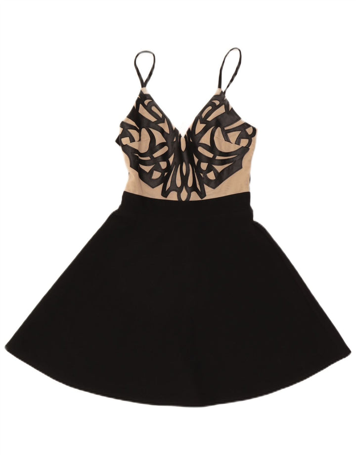 Lipsy Damen-Sommerkleid, Größe S, Schwarz, Farbblock