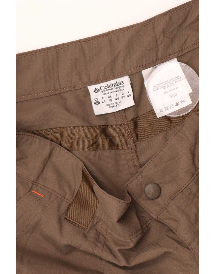 Columbia Damen Cargoshorts UK 16 Large W34 Beige Nylon