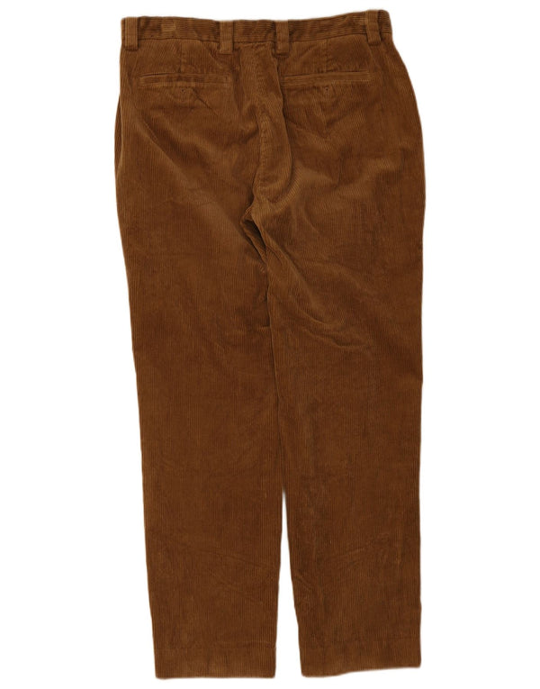 Brooks Brothers Herren Clark Gerade Cordhose W34 L30 Braune Baumwolle