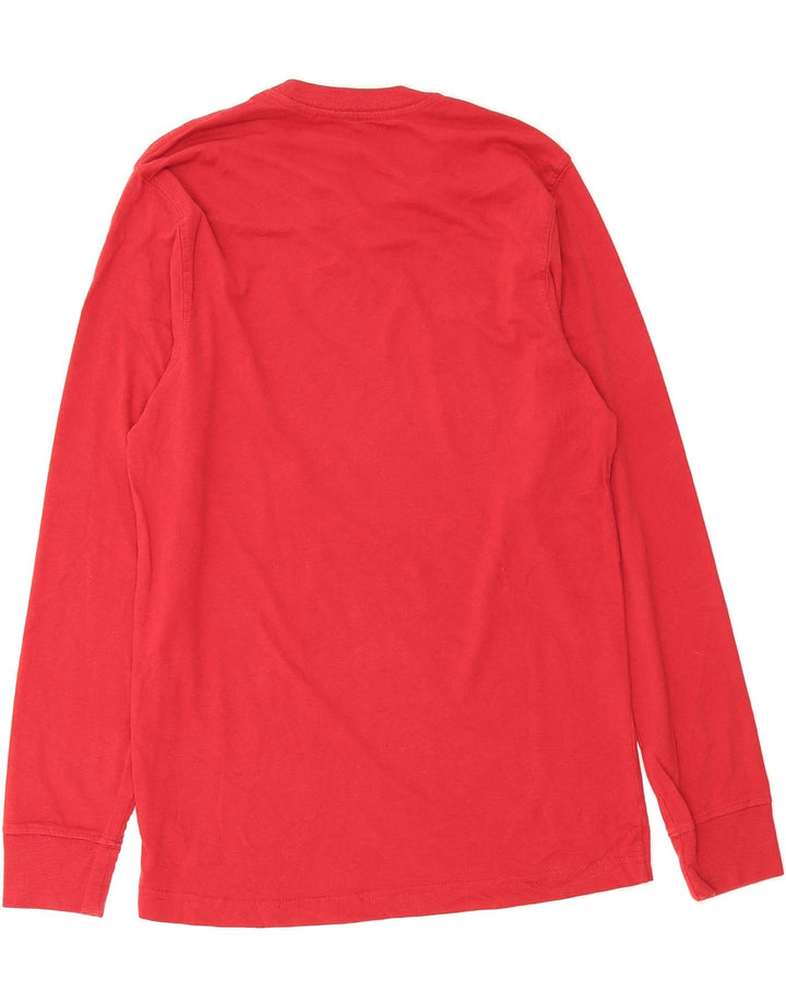 EDDIE BAUER Mens Top Long Sleeve Medium Red Cotton Vintage Eddie Bauer and Second-Hand Eddie Bauer from Messina Hembry 