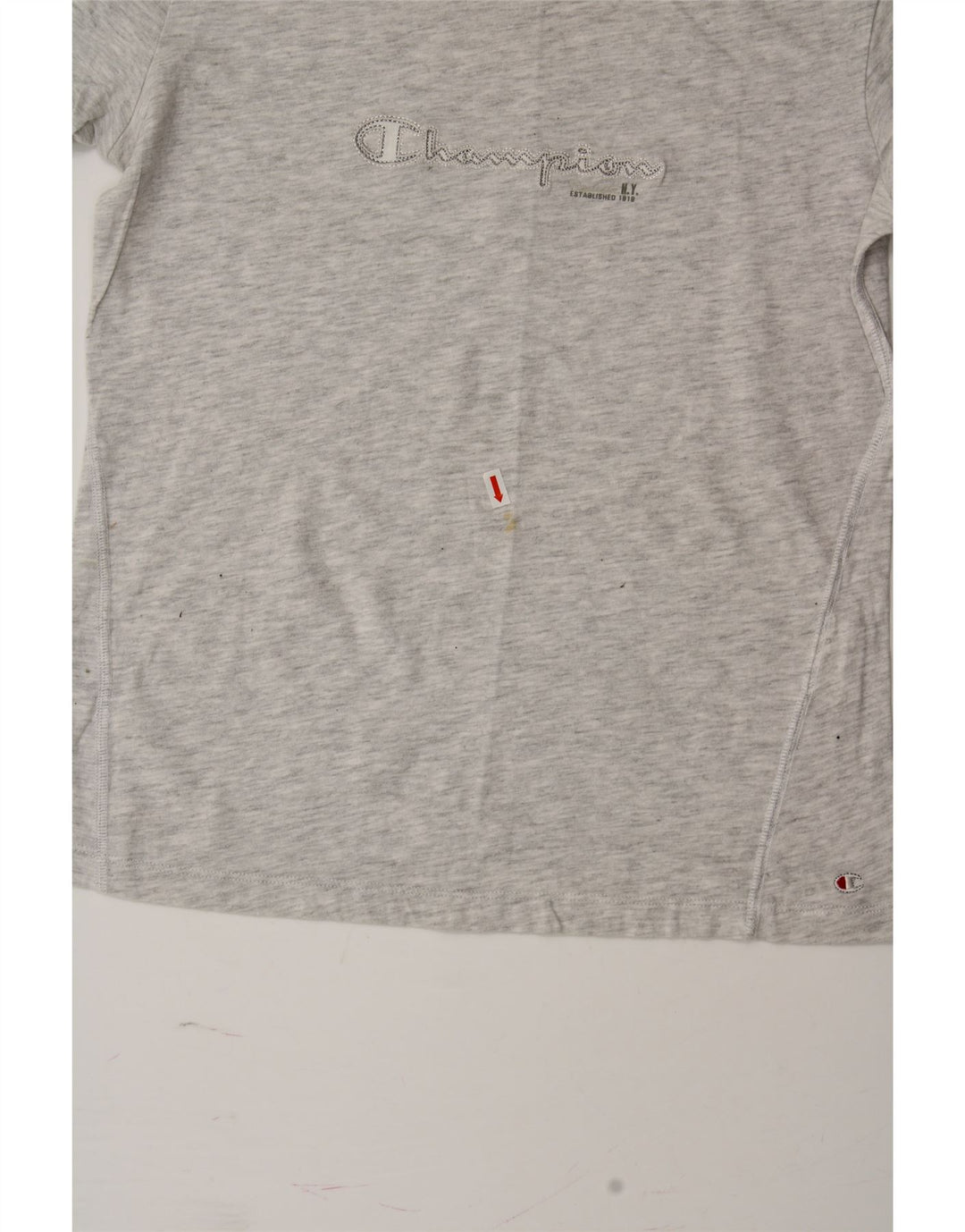 CHAMPION Womens Heritage Classics Graphic T-Shirt Top UK 16 Large Grey Vintage Champion and Second-Hand Champion from Messina Hembry 