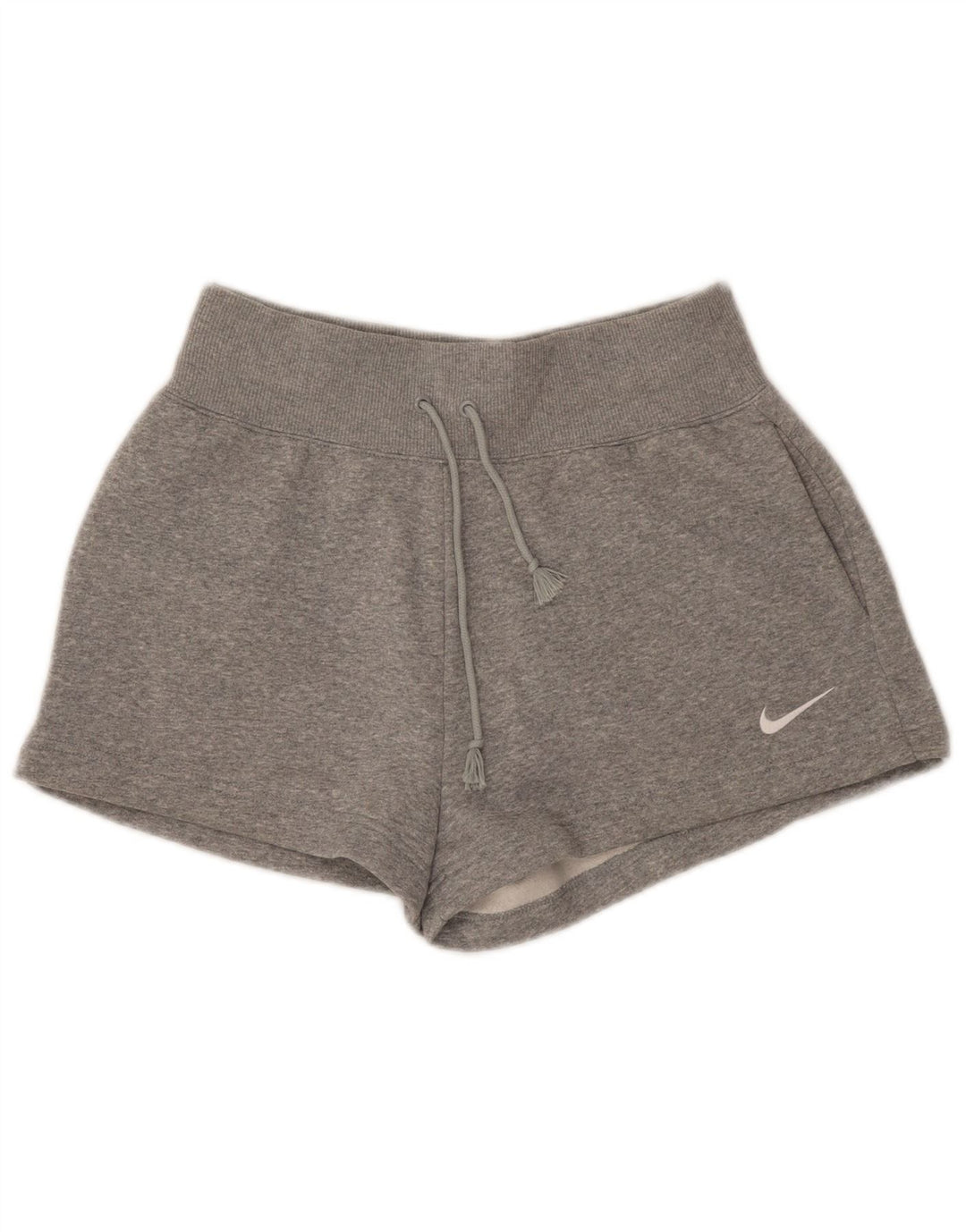 NIKE Damen Sportshorts UK 10 Small Graue Baumwolle