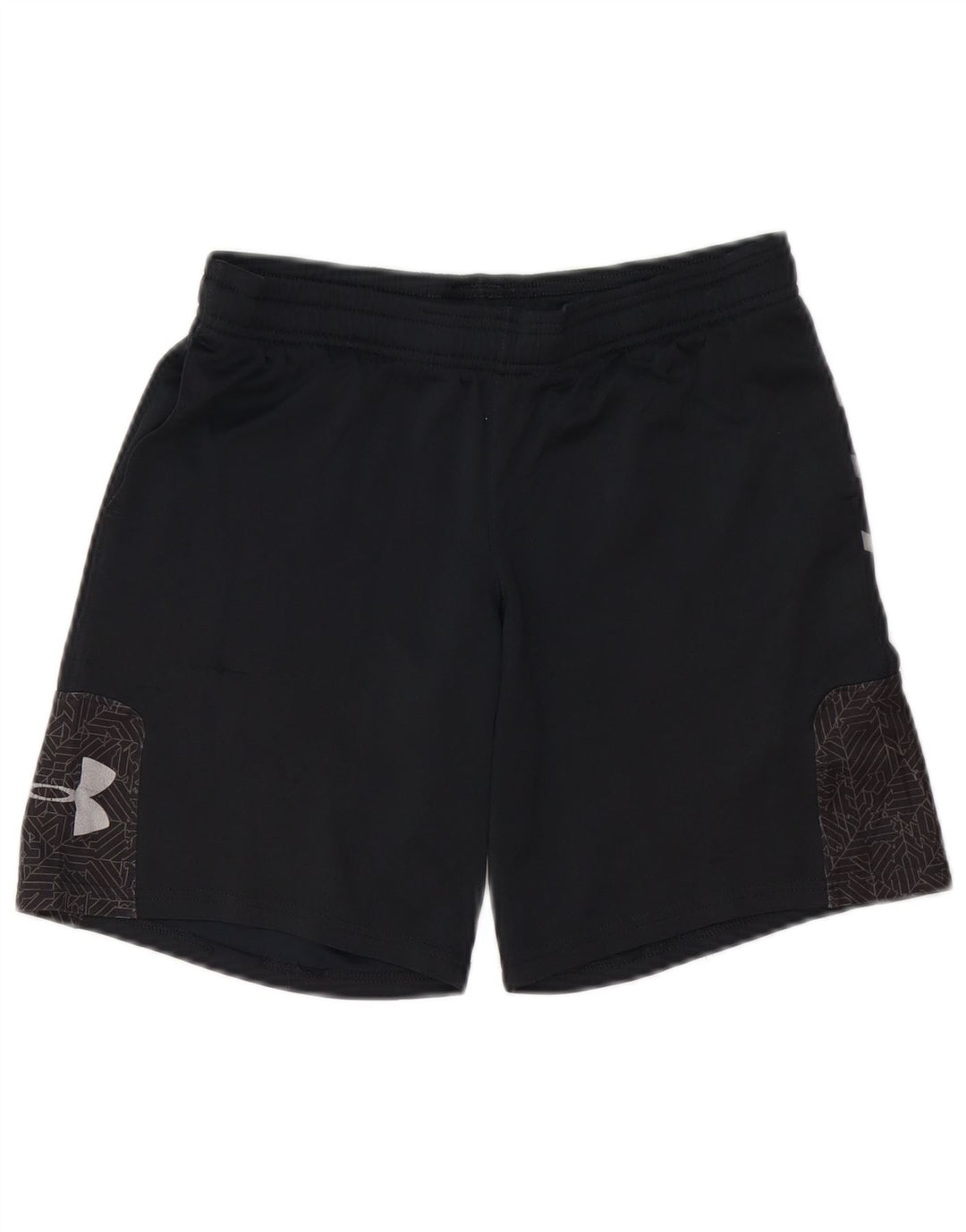 UNDER ARMOUR Sportshorts für Jungen, 9–10 Jahre, mittleres schwarzes Polyester