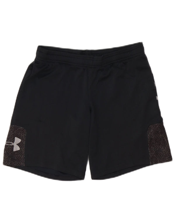 UNDER ARMOUR Sportshorts für Jungen, 9–10 Jahre, mittleres schwarzes Polyester