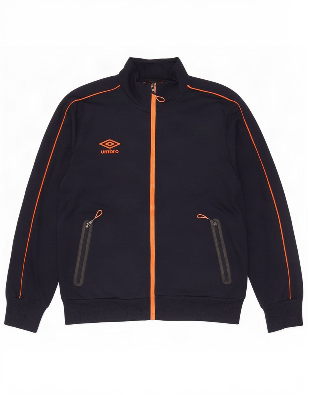 Umbro Herren-Trainingsanzug-Oberteil, Mittelgroßes marineblaues Polyester