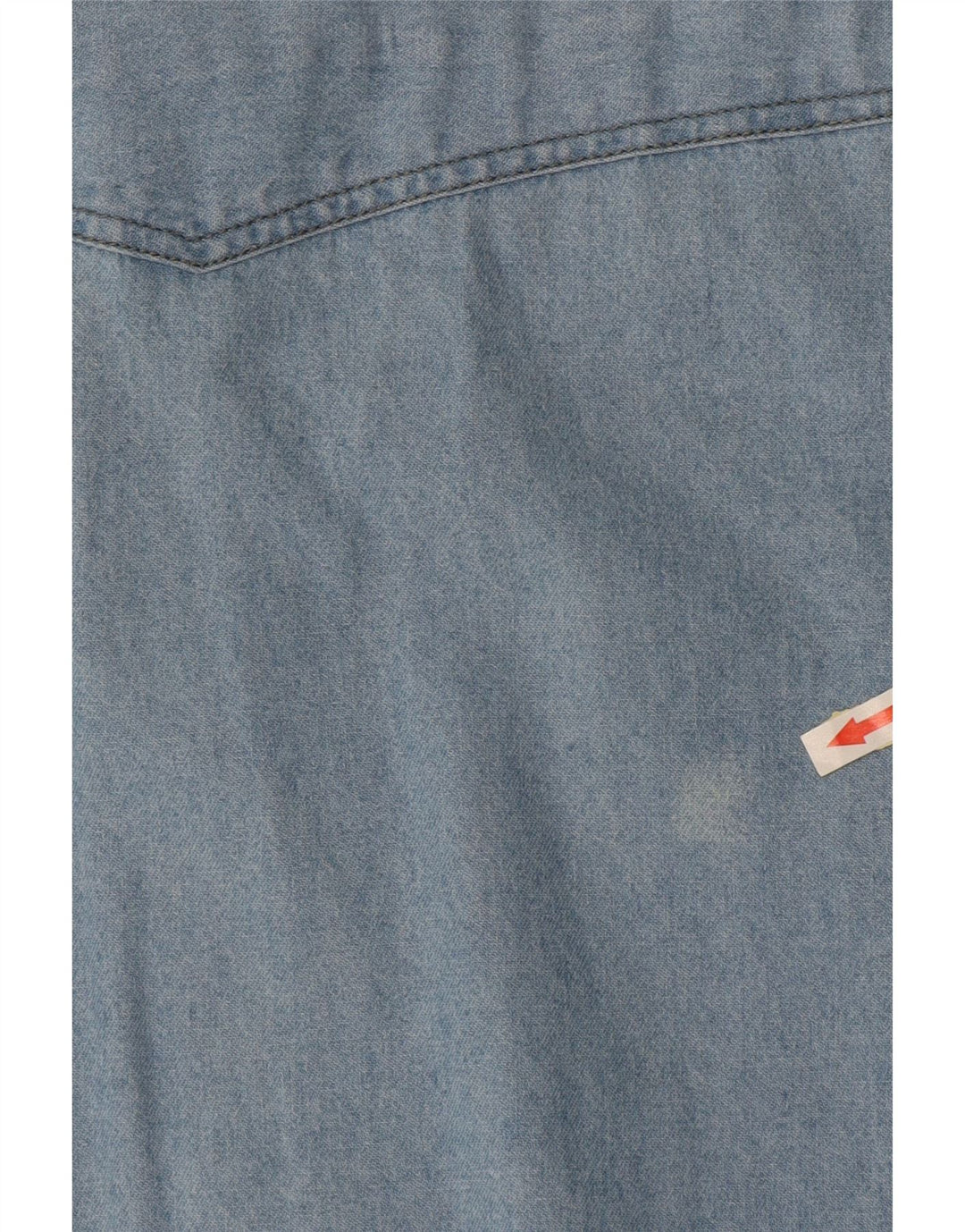 ARIZONA Herren-Jeanshemd mit kurzen Ärmeln, Größe L, Blau