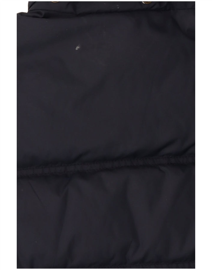 JACK WILLS Wattierte Damenweste UK 10 Small Marineblaues Nylon