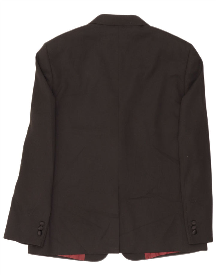 Marks & Spencer Herren-Blazer mit 2 Knöpfen, Gr. 42, Größe L, Schwarz, Polyester