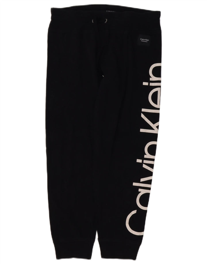 CALVIN KLEIN Damen Grafik-Trainingshose, Jogginghose, UK 14, mittelschwarz