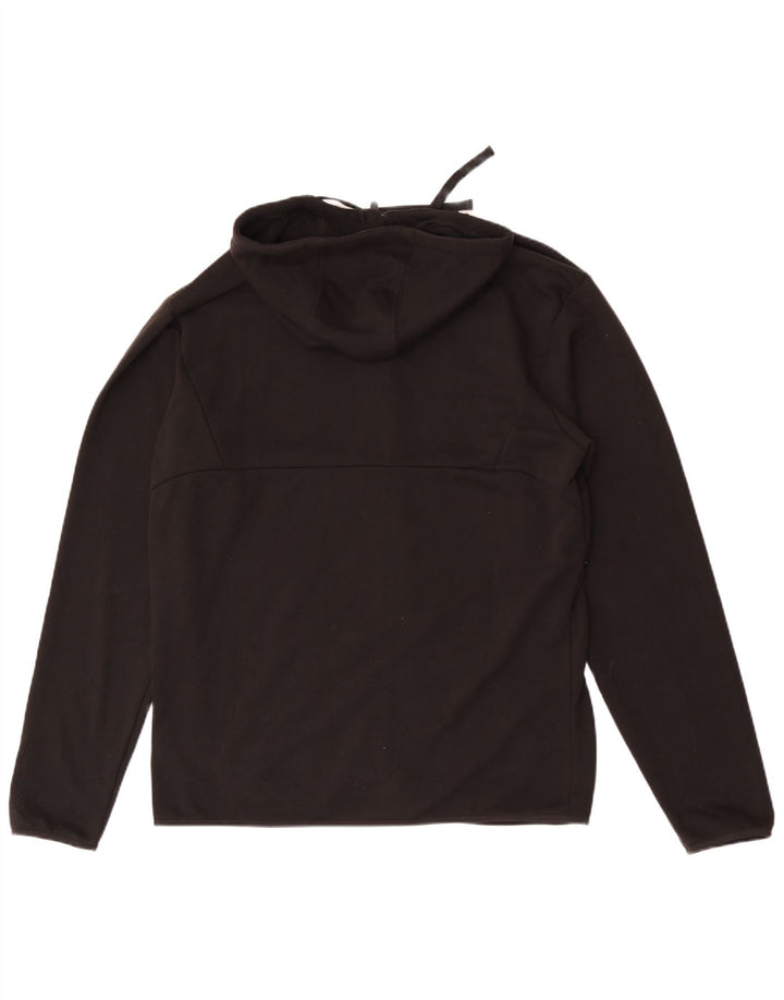 Puma Herren-Kapuzenpullover mit Reißverschluss, groß, schwarze Baumwolle