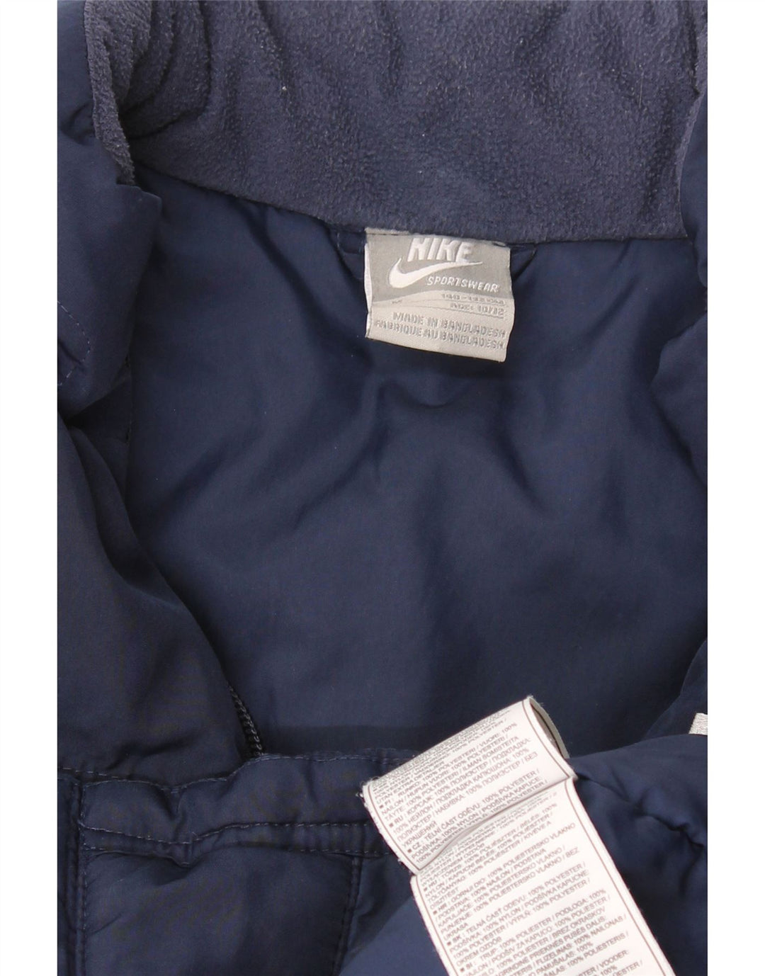 NIKE Jungen-Windbreaker-Jacke mit Grafik, 10–11 Jahre, mittleres Marineblau
