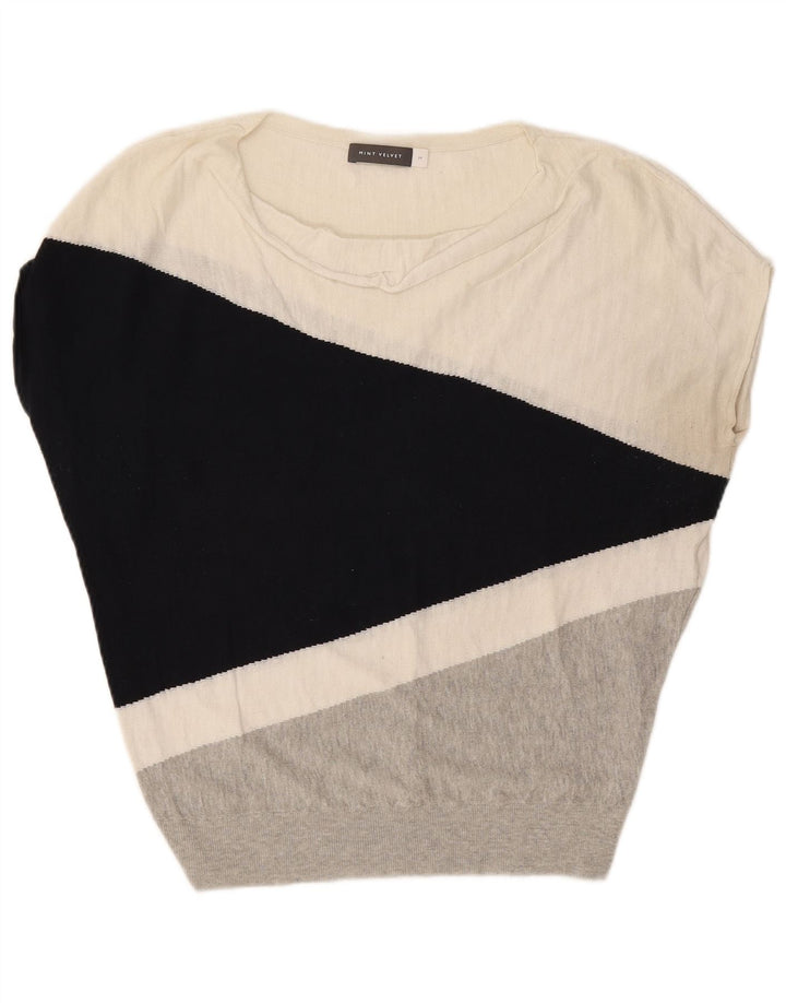 MINT VELVET Damen-Trägershirt, UK-Größe 14, Mittel, mehrfarbig, Farbblock