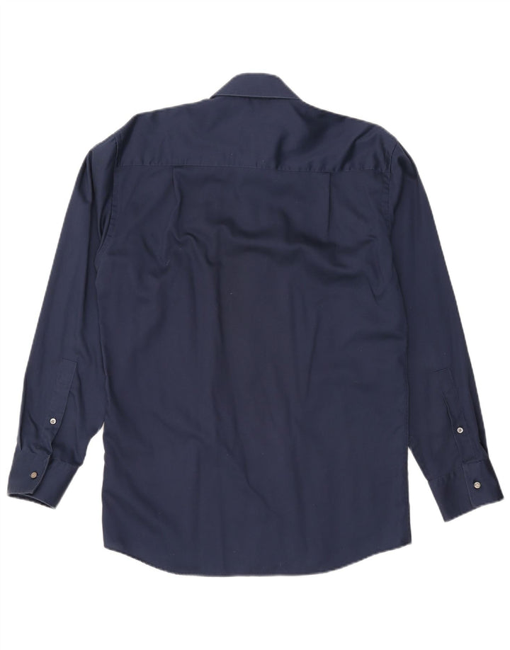 Calvin Klein Herrenhemd Größe 40 Medium Marineblau