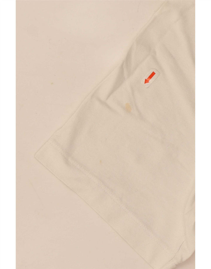 Nike Herren-T-Shirt mit Grafik, Mittelweiß, Colourblock-Baumwolle