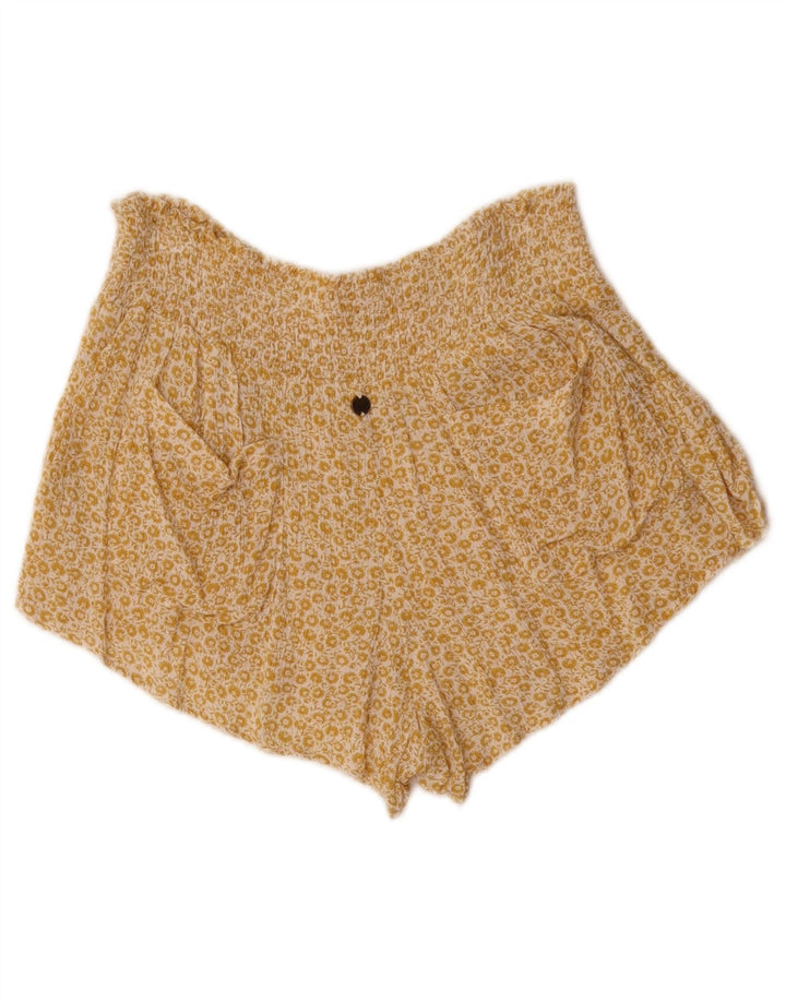 Billabong Damen Pegged Hot Pants Large W32 Gelb geblümt