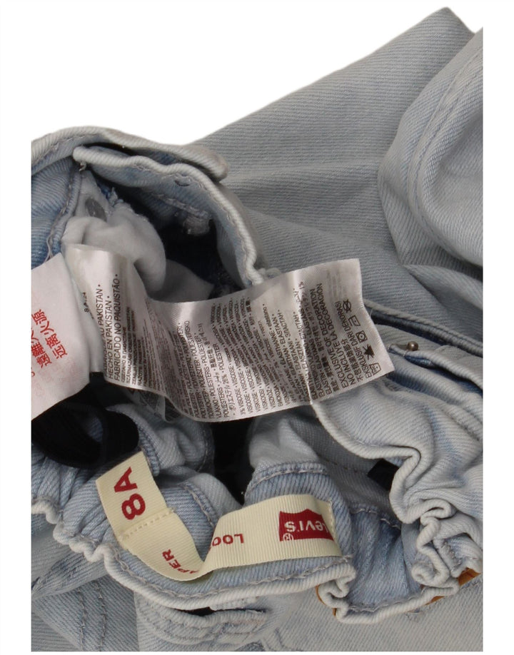 LEVI'S Mädchen-Jeans mit lockerer Passform und schmal zulaufendem Bein, 7–8 Jahre, W24 L23, Blau