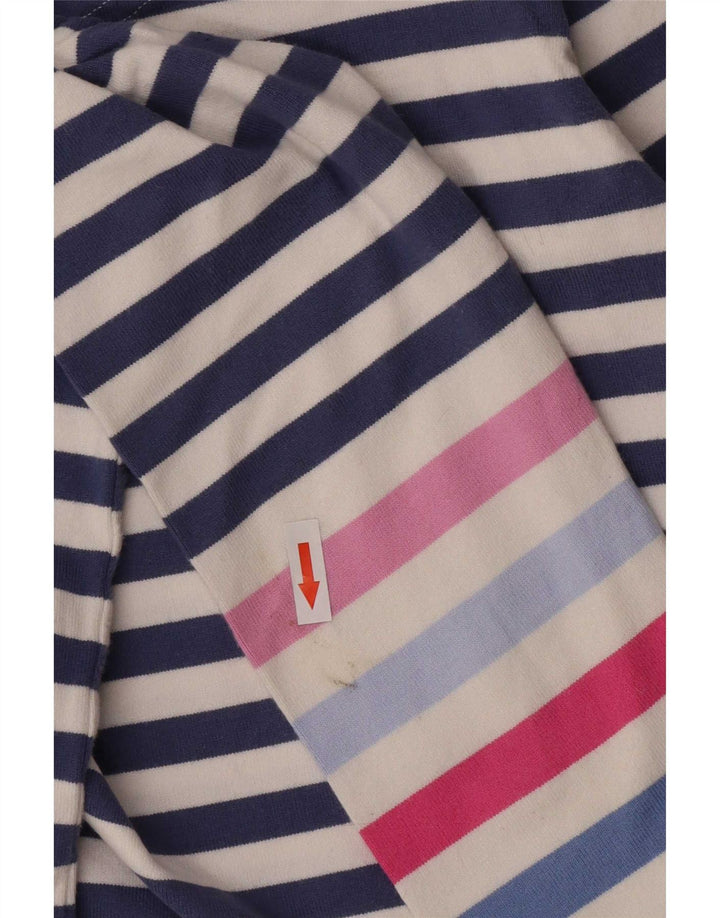 Joules Damen-Top, normal, 3/4-Ärmel, UK 12, mittelblau, gestreift, Baumwolle