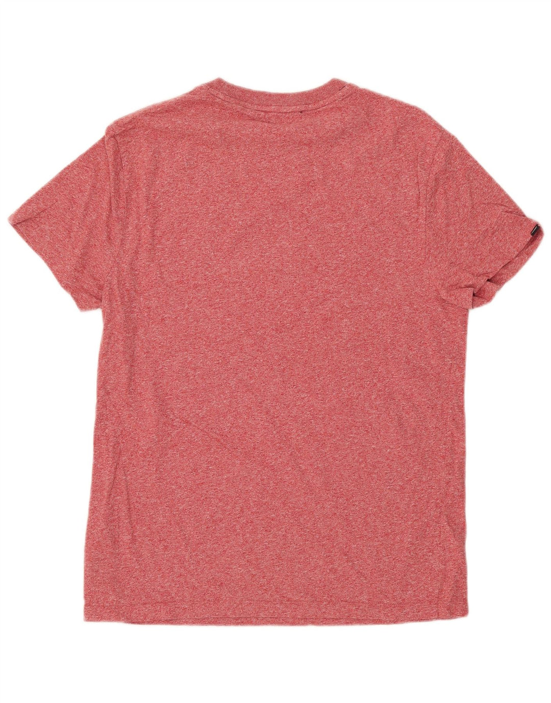 Superdry Herren-T-Shirt-Oberteil XL aus rot gefleckter Baumwolle