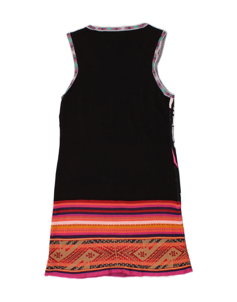 CUSTO BARCELONA Womens Sleeveless Sheath Dress US 2 XS Black Geometric Vintage Custo Barcelona and Second-Hand Custo Barcelona from Messina Hembry 