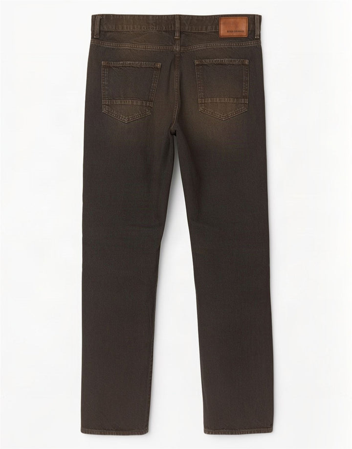 Hugo Boss Herren Straight Jeans W34 L34 Schwarze Baumwolle