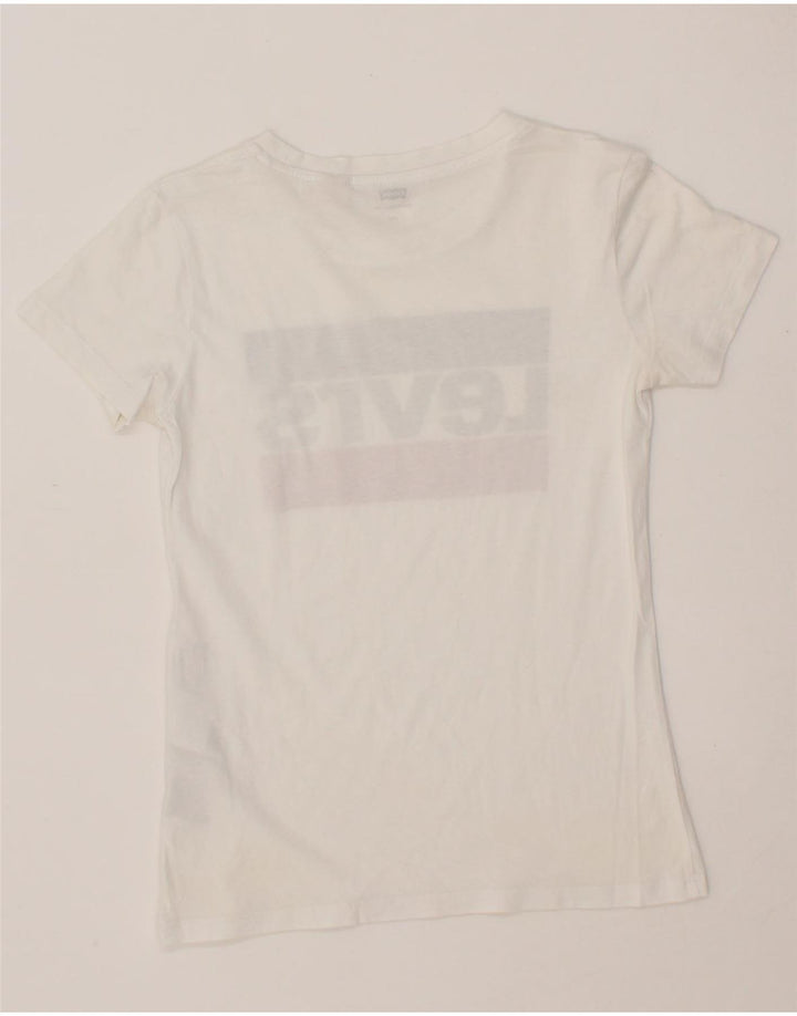 LEVI'S Mens Graphic T-Shirt Top 2XS White Cotton Vintage Levi's and Second-Hand Levi's from Messina Hembry 