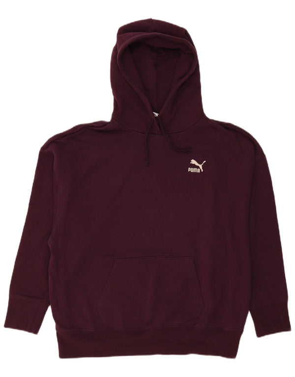 Puma Damen Loose Fit Hoodie Pullover UK 18 XL Kastanienbraun Baumwolle