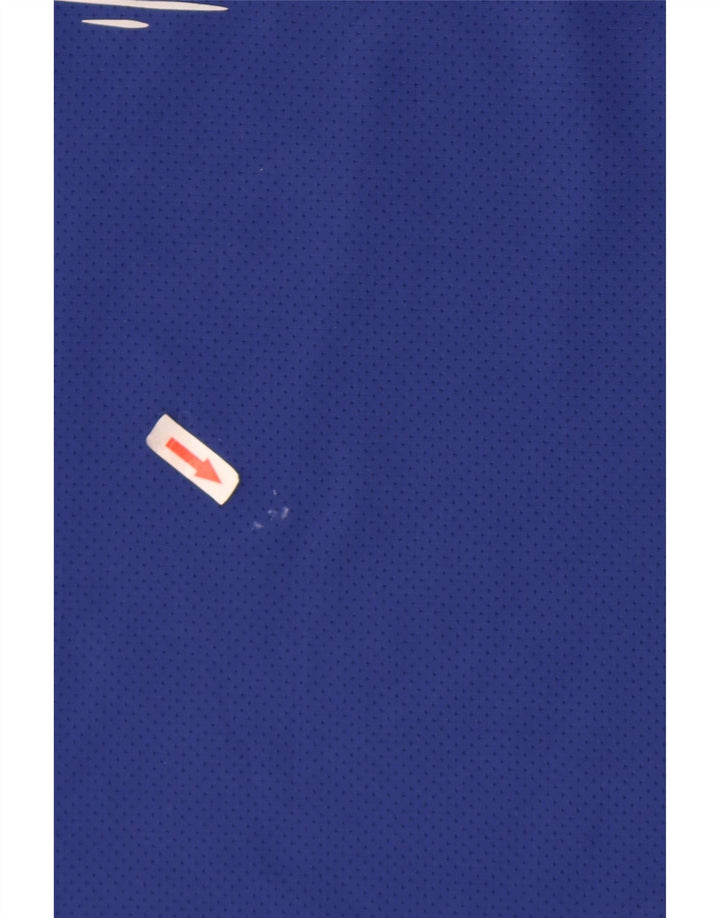 Nike Herren Dri Fit Grafik-Weste-Oberteil Mittelblaues Polyester