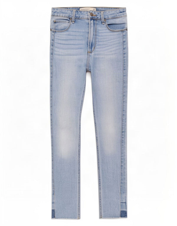 Abercrombie & Fitch Damen High Rise Skinny Jeans US 2 XS W26 L26 Blau