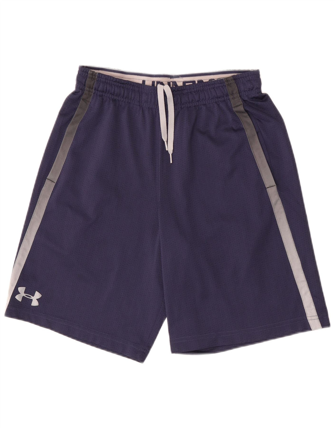 Under Armour Herren-Sportshorts, Größe S, Marineblau, Farbblock-Polyester