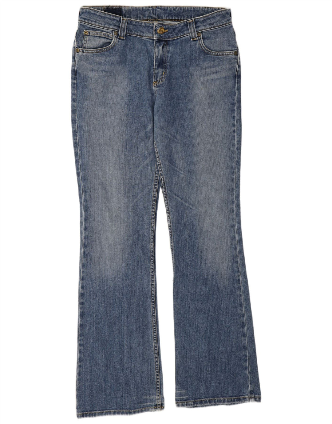 Lee Damen Desoto Bootcut Jeans W33 L33 Blaue Baumwolle