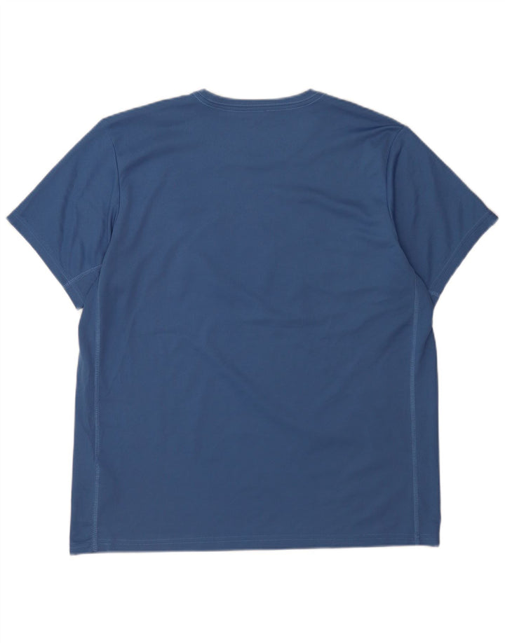 Asics Herren Grafik T-Shirt Top XL Blau Polyester