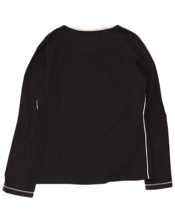 CHAMPION Damen Graphic Top Langarm UK 14 Large Schwarz