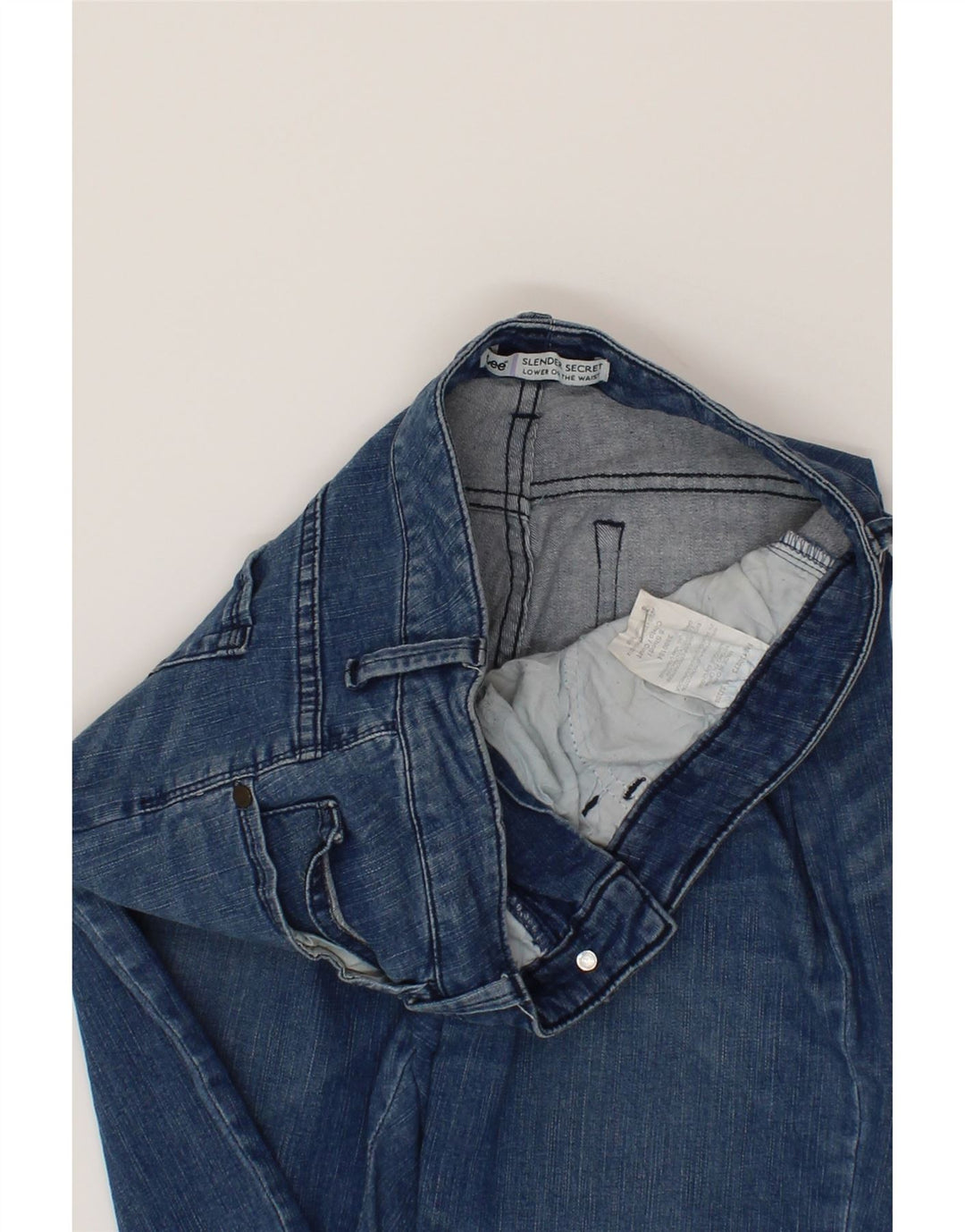 LEE Womens Slender Secret Straight Capri Jeans US 8 Medium W27 L23 Blue Vintage Lee and Second-Hand Lee from Messina Hembry 