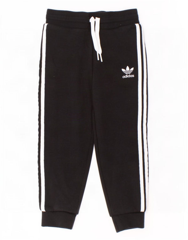 Adidas Jungen-Trainingshose, Jogginghose, 2–3 Jahre, schwarze Baumwolle
