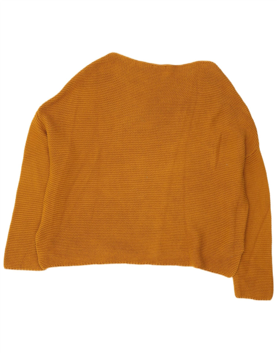 Zara Damen-Pullover, übergroß, U-Boot-Ausschnitt, Gr. 14, Mittelgelb