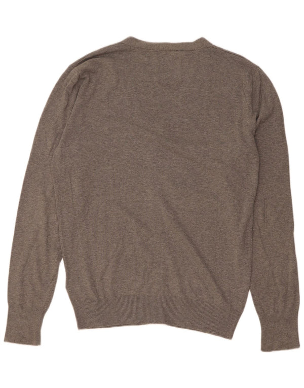 Diesel Herren-Cardigan-Pullover XL aus grauer Baumwolle