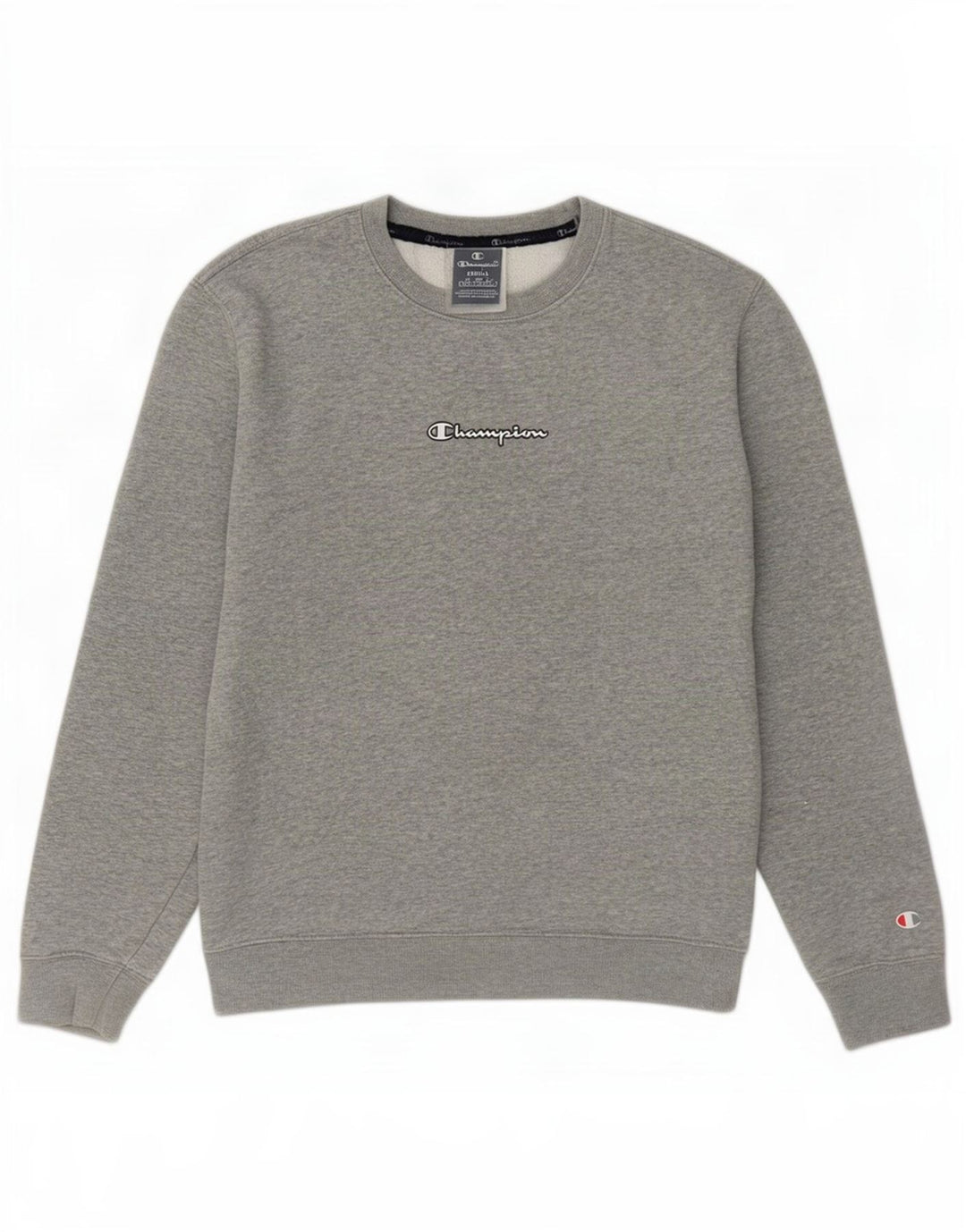 Champion Herren-Sweatshirt-Pullover, klein, grau gefleckte Baumwolle