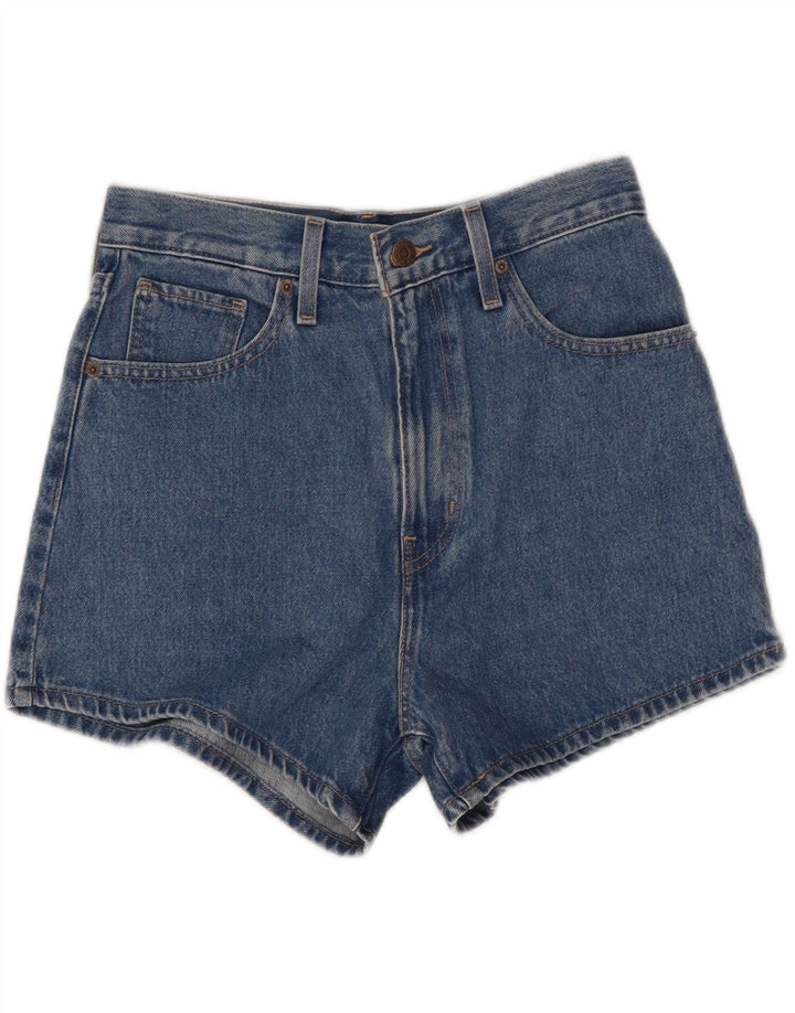 Levi's Damen Mom Denim-Shorts mit hoher Taille, W28, mittelblaue Baumwolle