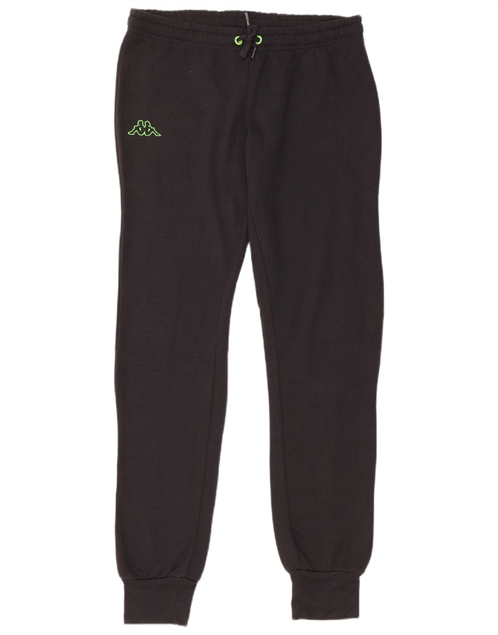 Kappa Damen-Trainingshose, Jogginghose, groß, schwarze Baumwolle