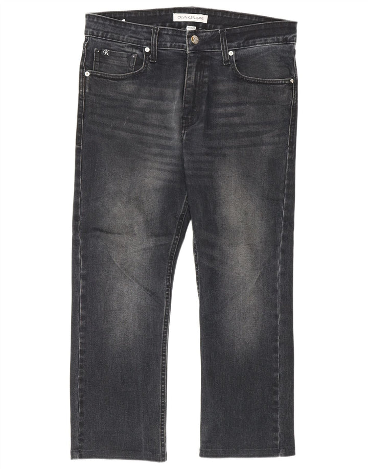 Calvin Klein Herren Straight Jeans W32 L26 Marineblau
