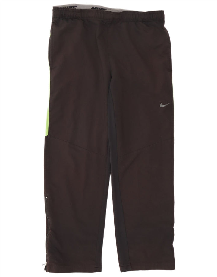 Nike Herren Dri Fit Trainingshose, groß, schwarzes Farbblock-Polyester